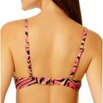 Salt + Cove Mane Event Underwire Bralette Bikini Top NWT size Medium Zebra Print Pink Photo 1