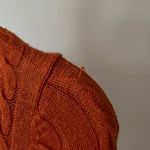 Gap cute knitted orange wool blend cardigan Photo 3