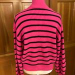 Lavishly Paris New! Women’s Striped Pattern Colorblock Drop Shoulder Sweater Photo 5