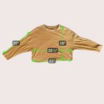 Vuori  Womens Sundown Long Sleeve Tee Medium Dark Golden Athleisure Minimalist Photo 6