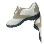 FootJoy  Greenjoys Women's Golf Shoes White Tan 6.5 Soft Spikes Photo 4