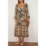 Ulla Johnson  Natilda Puff Sleeve Midi Dress in Bellflower Size 8 Photo 2