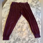 EUC ATM Women's Burgundy 100% Silk Jogger Pants Red Size L Photo 2