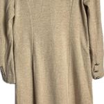 Free People Coat Wool Jacket Topper Long Boho Hippie Winter Button Tan Womens M Photo 1