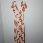 Privacy Please  Cream "Rebecca" Floral Casual Maxi Dress Size Small Photo 4