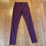 Aerie  burgundy high rise leggings medium long Photo 2