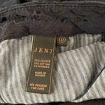 7 For All Mankind Women’s Jen7 for all mankind black/blue lace patterned pants 12 Photo 5