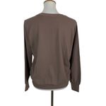 AnyBody Sweater XS Brown Crewneck Pullover Cozy‎ Fall Winter Minimal Photo 2