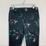 Level 99 Butterfly Floral Print Mid Rise Cropped Slim Pants 29 Photo 1