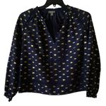 Point Sur Long Sleeve Blouse Size Small Blue Photo 0