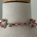 Vintage Faux Pearl and Lavender Bead Choker Purple Photo 2