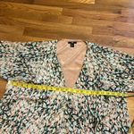 H&M Women’s 12 Floral Green Pink Rose Draped Spring Summer Jacket Cardigan Photo 6