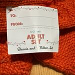 Cozy Orange Knit Hat and Mittens Set Photo 4