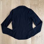 Brandy Melville  Shirt Collared Button Up Long Sleeve One Size Black Photo 2