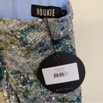 Nookie NEW Revolve Forever Mini Skirt Blue Sequin Ruffle NWT Size XS Photo 5