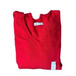Croft & Barrow  Sweater XXL Red The Extra Soft V Neck Long Sleeve Womens NWT Photo 7