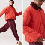 Free People Movement Outpost BomberJacket Size Small Cherry‎ Tomato Red Photo 1