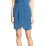 Madewell Blue Silk Sandstar Mini Dress Cami Tulip Hem Photo 1