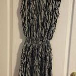 Three Eighty Two NWT  Zebra Print Sleeveless Smocked Mini Dress Size Medium Photo 0