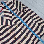 CAbi 5094 Cruise Striped Blazer Jacket 6 Navy Cream Red Gold Buttons Photo 8