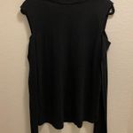 Pam & Gela Black Mock Choker Cold Shoulder Top Photo 8