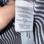 J.Crew  Ruffle Top Sleeveless Blue White Striped Poplin Shirt Style G0825 Size 4 Photo 4