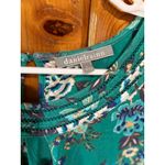 Daniel Rainn Daniel‎ Rainn Floral Print Top Keyhole Neck Short Sleeve Blouse Size L Photo 2