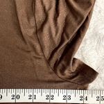 Edgely Brown Gold Metallic Scoop Neck Short Sleeve Oversized Boho Top XL Photo 5