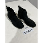 Woman’s Primemark Black Faux Suede Flat Heel Pull On Stretch Bootie 8 Photo 1