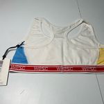 WEZC Sport Bra NWT Size L White/Blue Blue Size L Photo 1