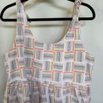 Unlisted Pride Rainbow Babydoll Tie Strap Multicolor Buttons Tiered Summer Dress XL Photo 7