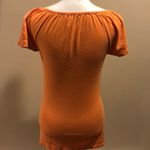 Michael Stars  Orange V Neck Short-Sleeve Shirt Photo 4