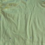 Quacker Factory  Plus Yellow‎ embellished V-Neck Shirt Top 3X Photo 2