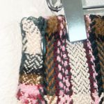 Pink Lily  Green Pink Tan White Zip And Hook Closure Plaid Tweed Skort Photo 5