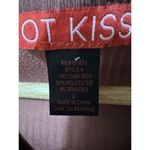 Hot Kiss Womens Ribbed Long Sleeve Size Small Tie V Neck Top Pullover Photo 5