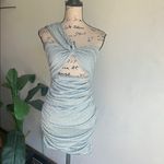 Lovers + Friends  Maysen Dot Riches In Sage Bodycon Ruched Dress Size Medium  NWT Photo 1