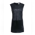 Helmut Lang  Black Textured Mini Dress Photo 1