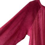 Stars Above  Velour Bohemian Festival Rusty Red Long Sleeves Womens Sweatshirt SZ Photo 4