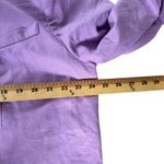 Open Edit  Linen Blend Blazer‎ Sz 1X Lavender Dopamine Dressing Pastel Oversize Photo 4