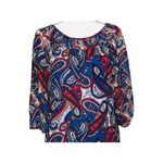 My Michelle  Boho Chic Paisley Shift Dress S — Multicolor Paisley Mini/Vintage Photo 3