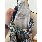 Patagonia Outdoor Tank Dress Blue Pink Cream Abstract Flower Print Photo 4