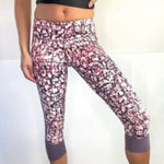 Zella Womens Marbled Cropped Purple Mesh Accent Multicolor Dots Leggings - Sz XS Photo 0