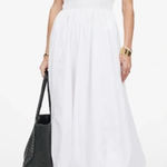 Madewell The Melody Bubble-Hem Smocked Midi Dress In Poplin Size XS Photo 0