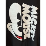 Disney Mickey Mouse T Shirt Unisex XL Black White Long Sleeve Crew Neck Logo NEW Photo 5
