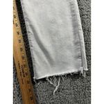 Athleta Jeans Women 8 Sculptek Low Rise Light Wash Denim Fringe Raw Hem Photo 6