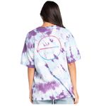 BRIXTON🦎 Oath Oversized Tie Dye Womens Tee🌵 Purple Size L Photo 2