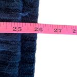 Roberto Collina Large Navy Rib Knit Zip Up Sweater Removable Fur Collar Grandma Blue Photo 9