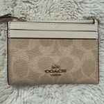 Coach wallet tan and white Photo 0