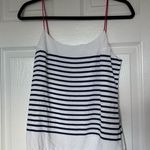 Banana Republic  Striped Thin Strapped Tank In Mythic Blue Size 4 Photo 0
