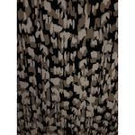 Calvin Klein  Womens Sleeveless Cowl Neck Blouse Black White Tan Print Size M Photo 4